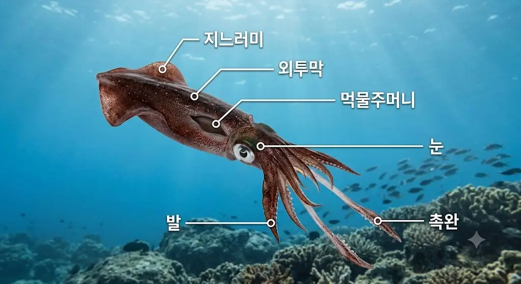 오징어-부위별-명칭