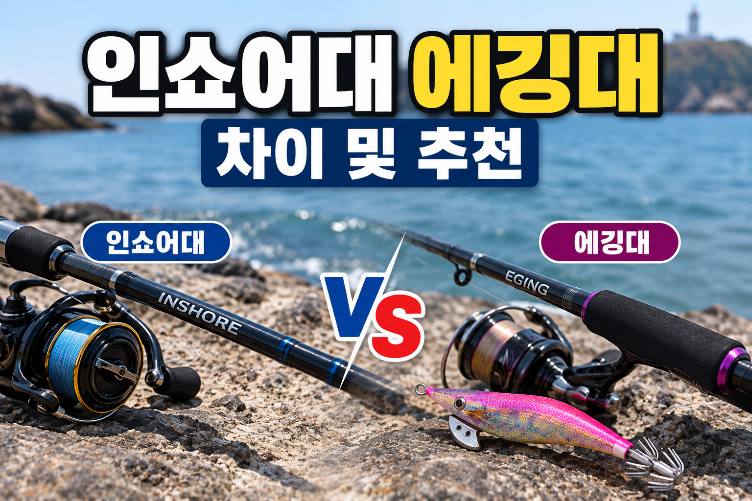 인쇼어대와 에깅대 차이 비교