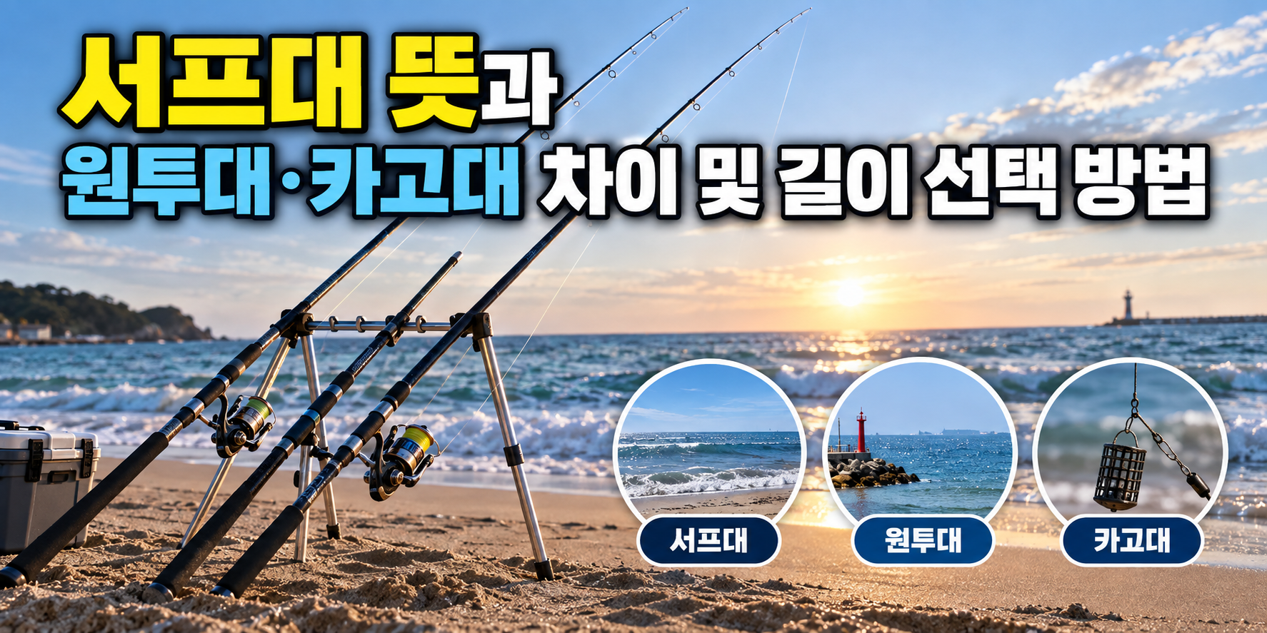 서프대와 원투대·카고대 차이 및 길이 선택